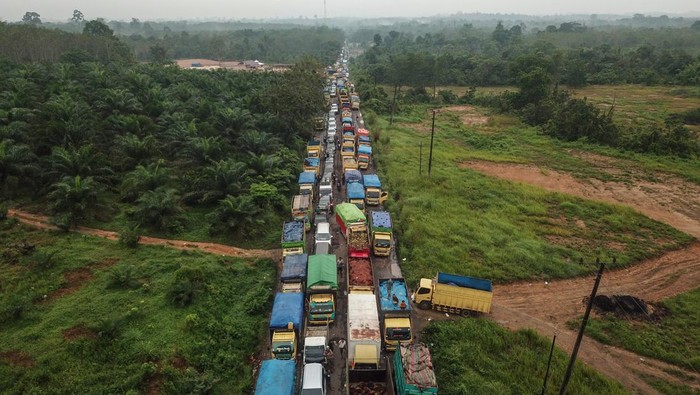 Macet 22 jam di Jambi belum lama ini (ANTARA)