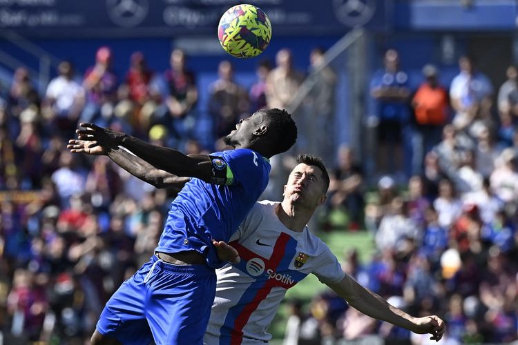 Laga Barcelona vs Getafe (AFP)