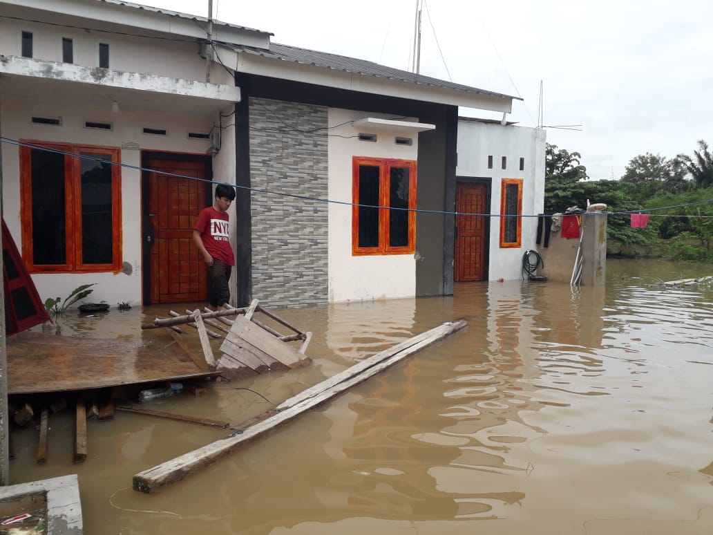 Kawasan terdampak banjir di Pekanbaru (Pekanbaru.go.id)