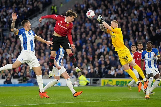 Laga Brighton vs MU (AP Photo)