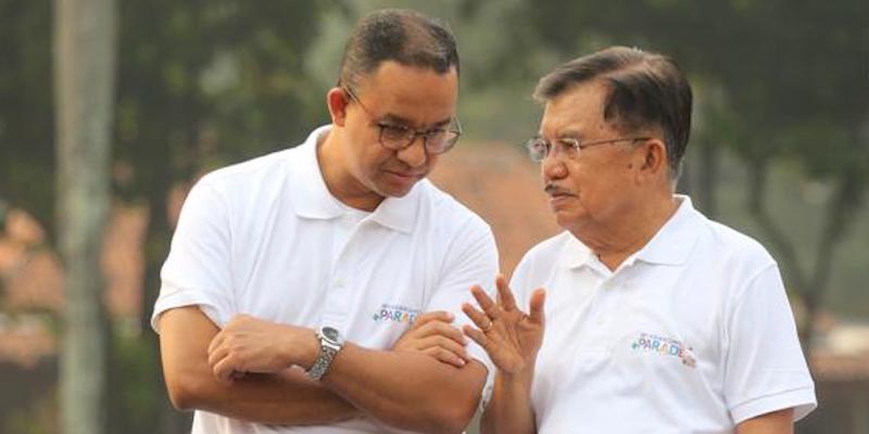 Anies Baswedan bersama Jusuf Kalla (Rakyat Cirebon)