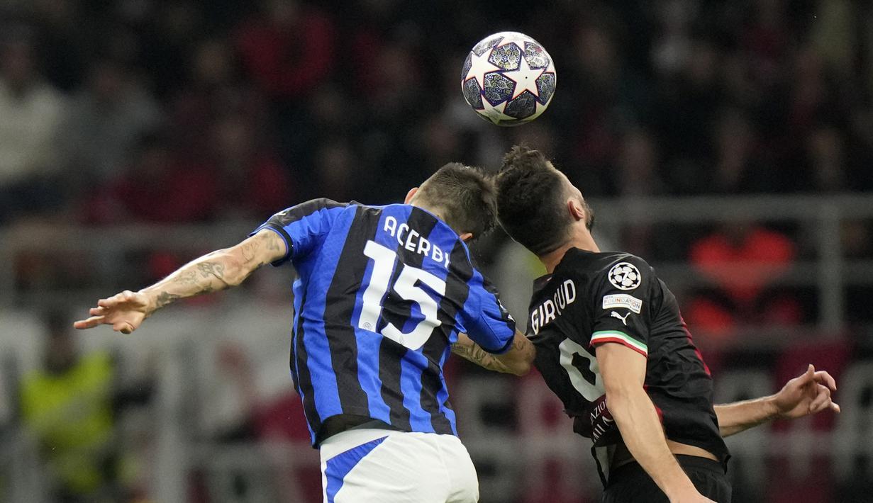 Laga Inter MIlan vs AC Milan di Liga Champions (AP Photo)