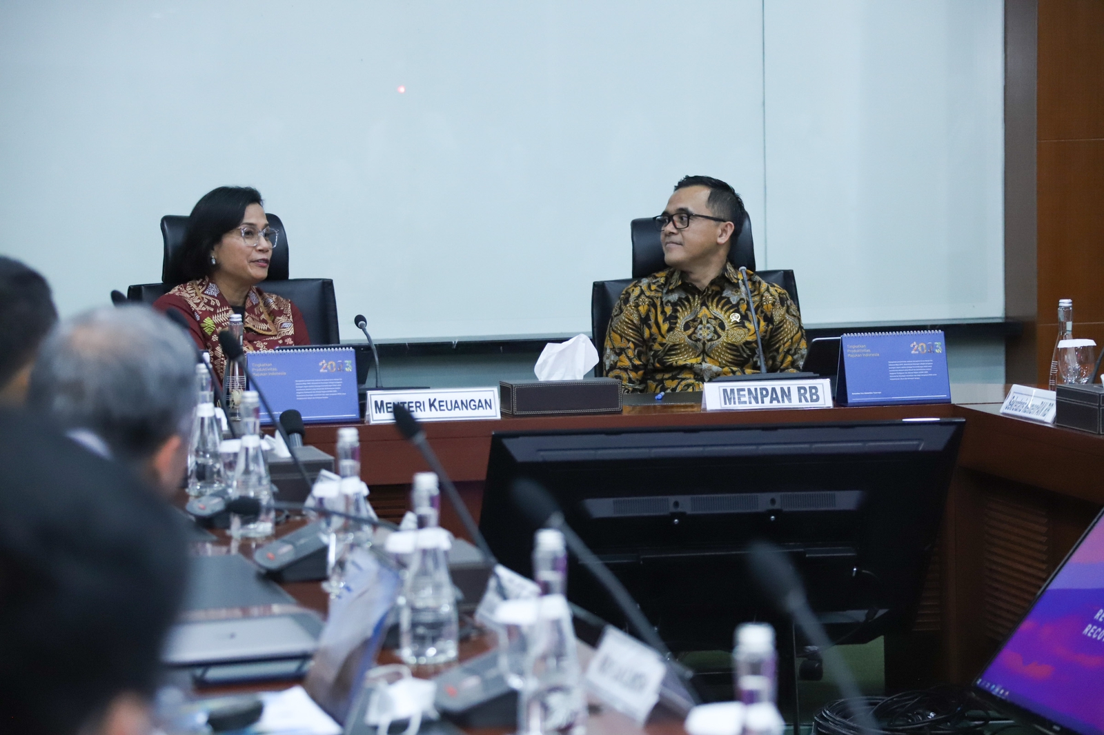 Peetemuan Manpan RB Azwar Anas dengan Menkeu Sri Mulyani belum lama ini