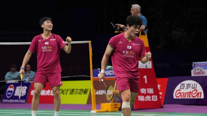 Pemain Korea Selatan di Piala Sudirman 2023 (Getty Images)