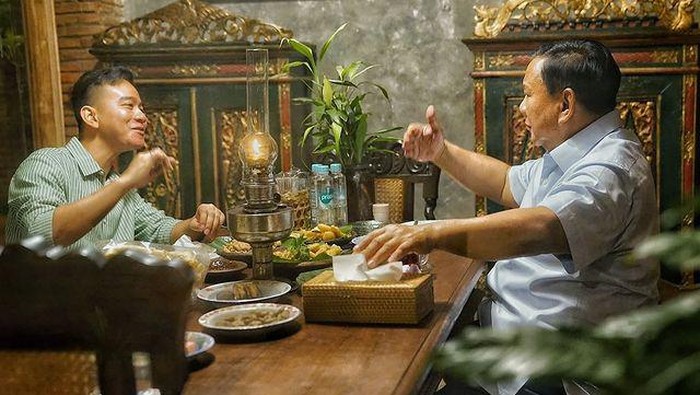 Pertemuan Gibran dengan Prabowo (Instagram @prabowo)